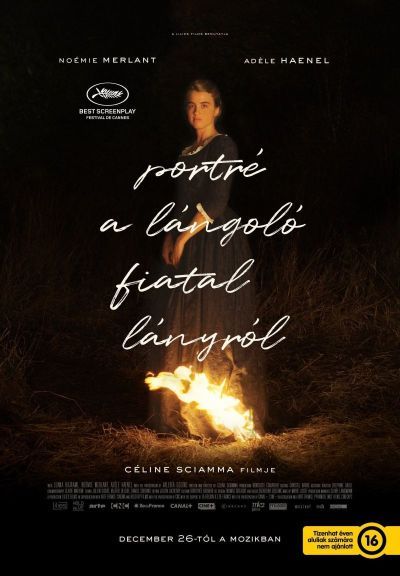 Portré a lángoló fiatal lányról